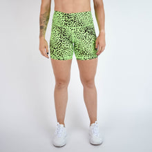 Load image into Gallery viewer, FLEO Neon Green Leopard Biker - XL

